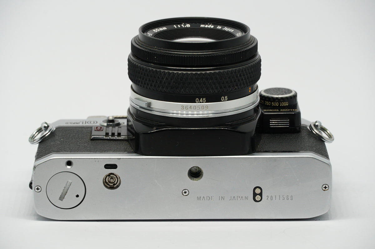 Olympus OM-10 35mm Film Camera with Zuiko 50mm f/1.8 + Manual Adapter