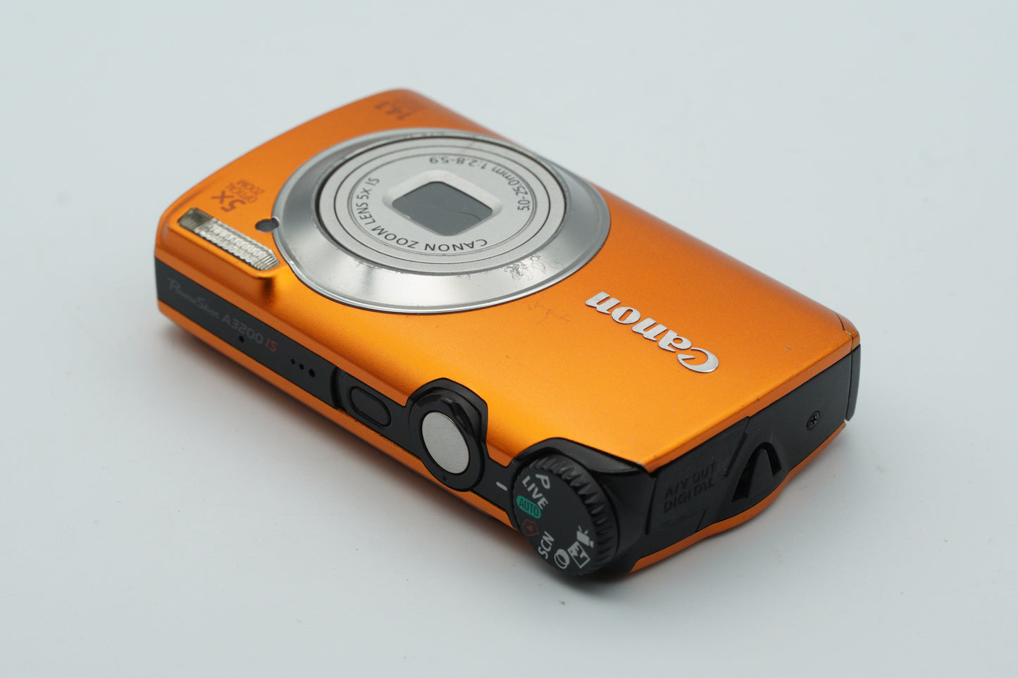 Canon PowerShot A3200 IS – Compact 14.1MP Digital Camera (Orange)