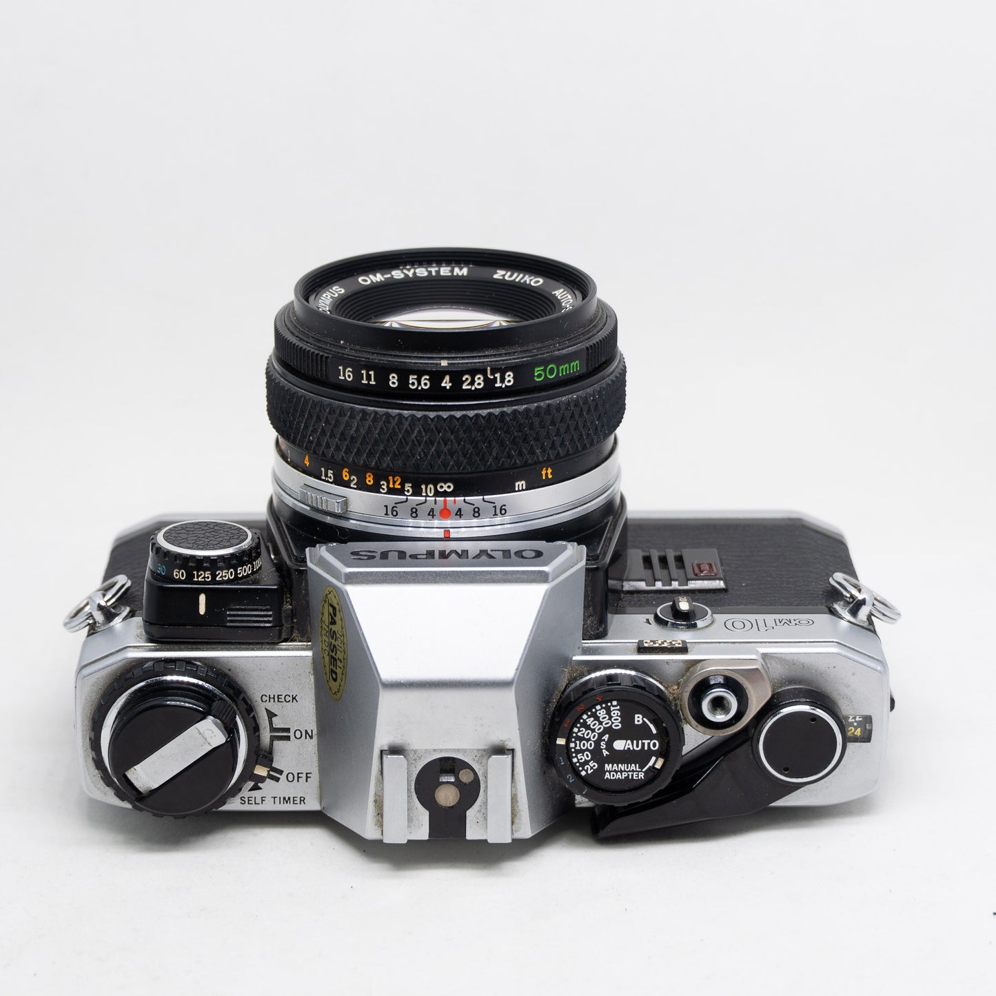 Olympus OM-10 35mm Film Camera with Zuiko 50mm f/1.8 + Manual Adapter