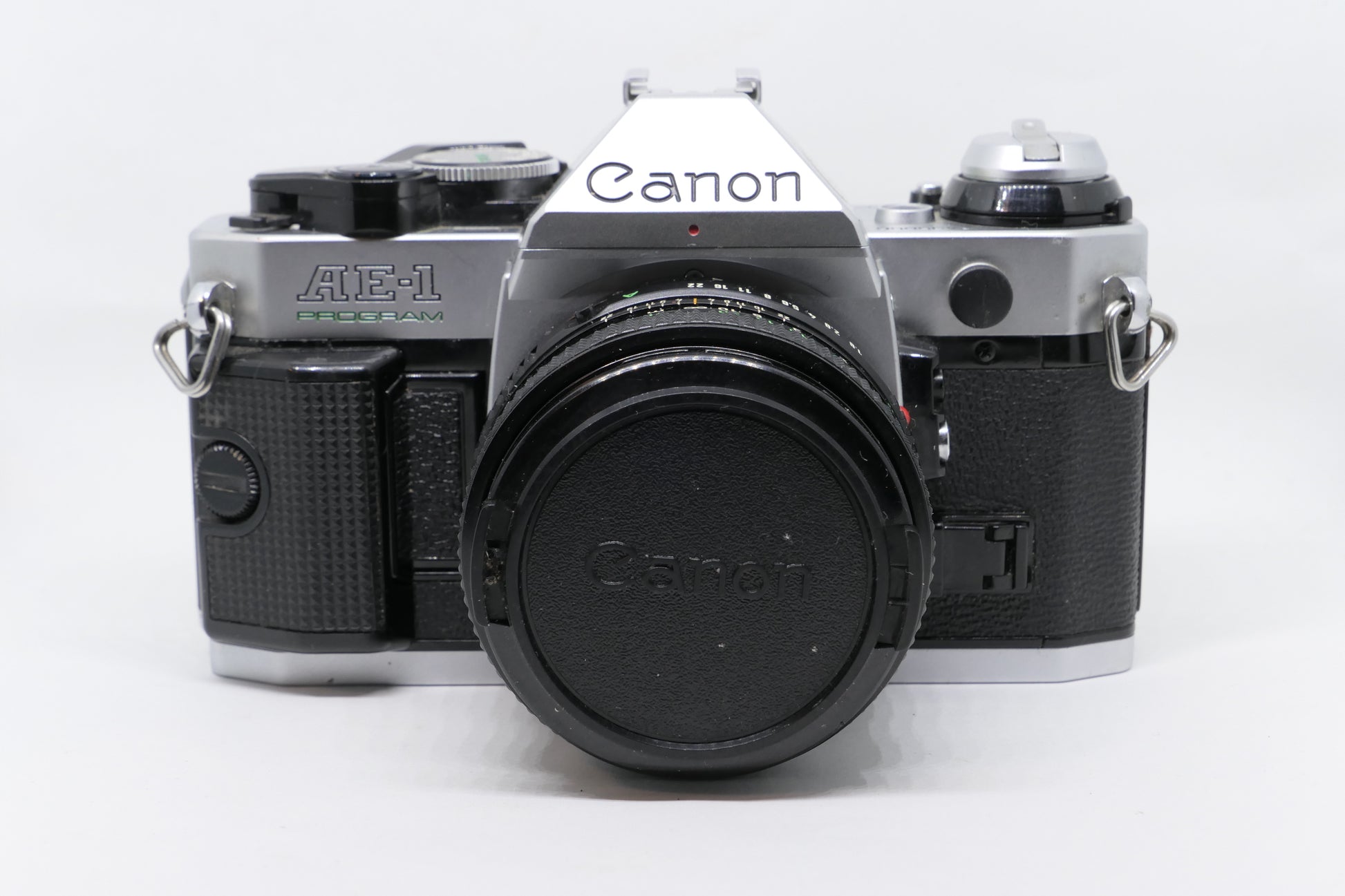 Canon camera on a white background