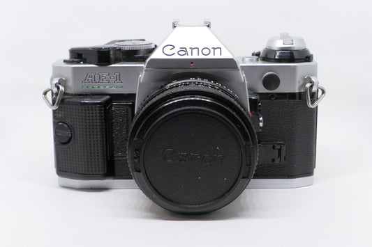 Canon camera on a white background