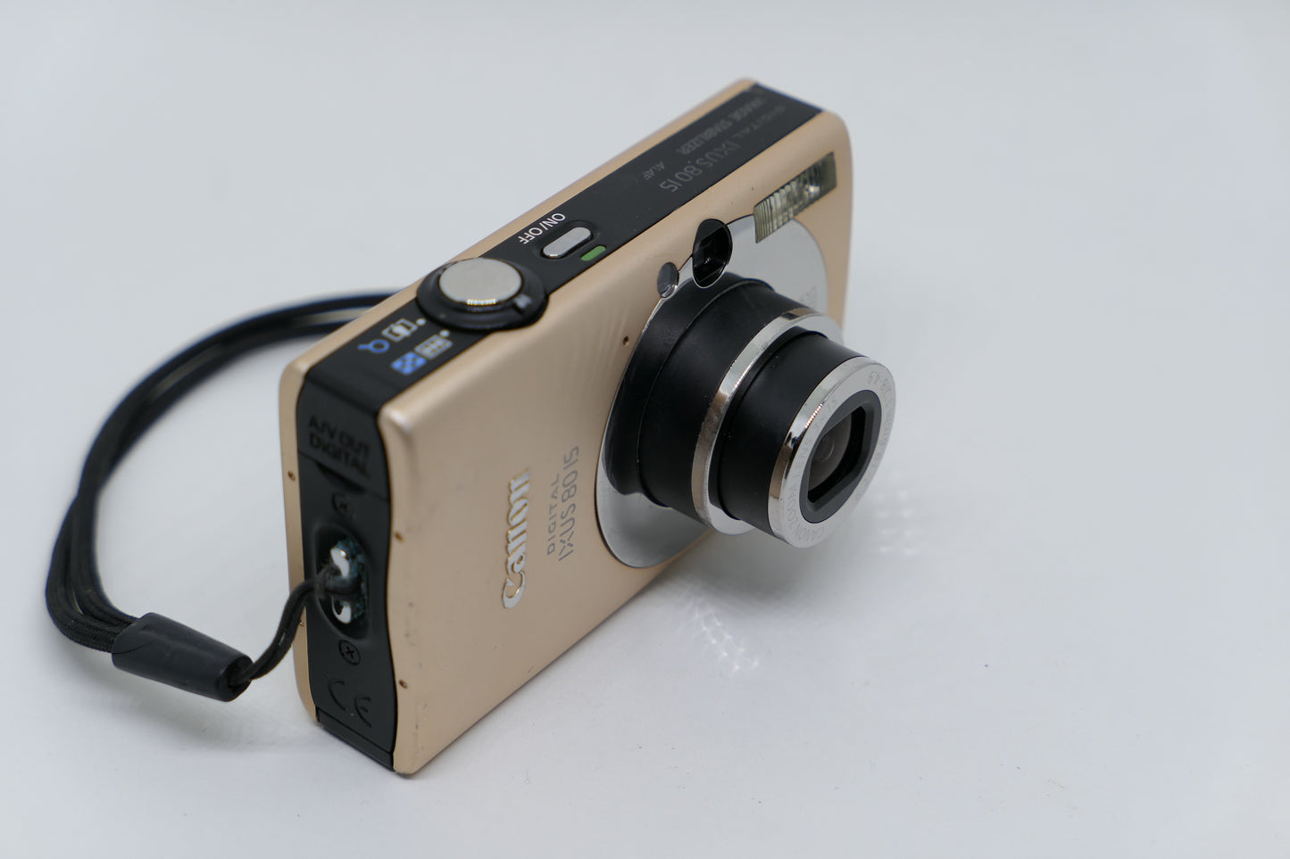 Canon camera on a white background