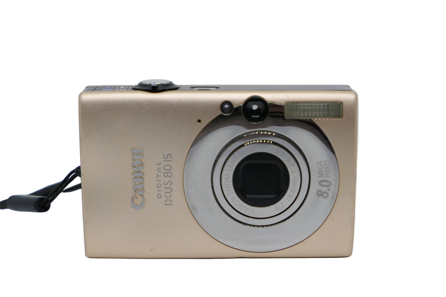 Canon Ixus 80IS on white background