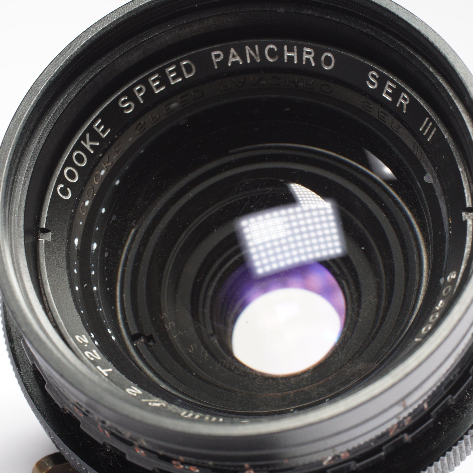Cooke Speed Panchro 25mm f/2 (T2.2) Series III vintage lens by Taylor Hobson, iconic for its warm, cinematic look, displayed with a metal body and classic design, available at Retro Cameras Ireland
