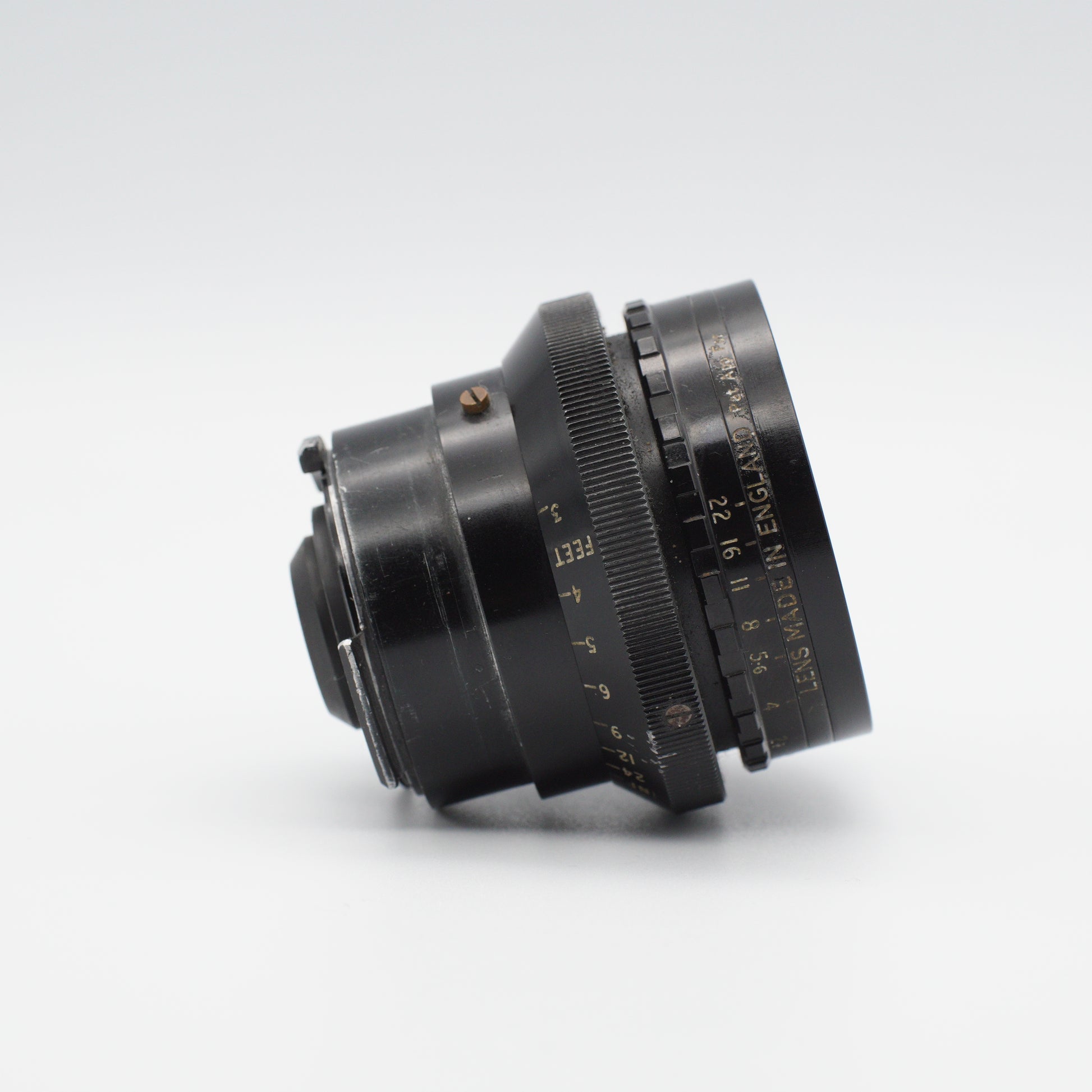 Cooke Speed Panchro 25mm f/2 (T2.2) Series III vintage lens by Taylor Hobson, iconic for its warm, cinematic look, displayed with a metal body and classic design, available at Retro Cameras Ireland