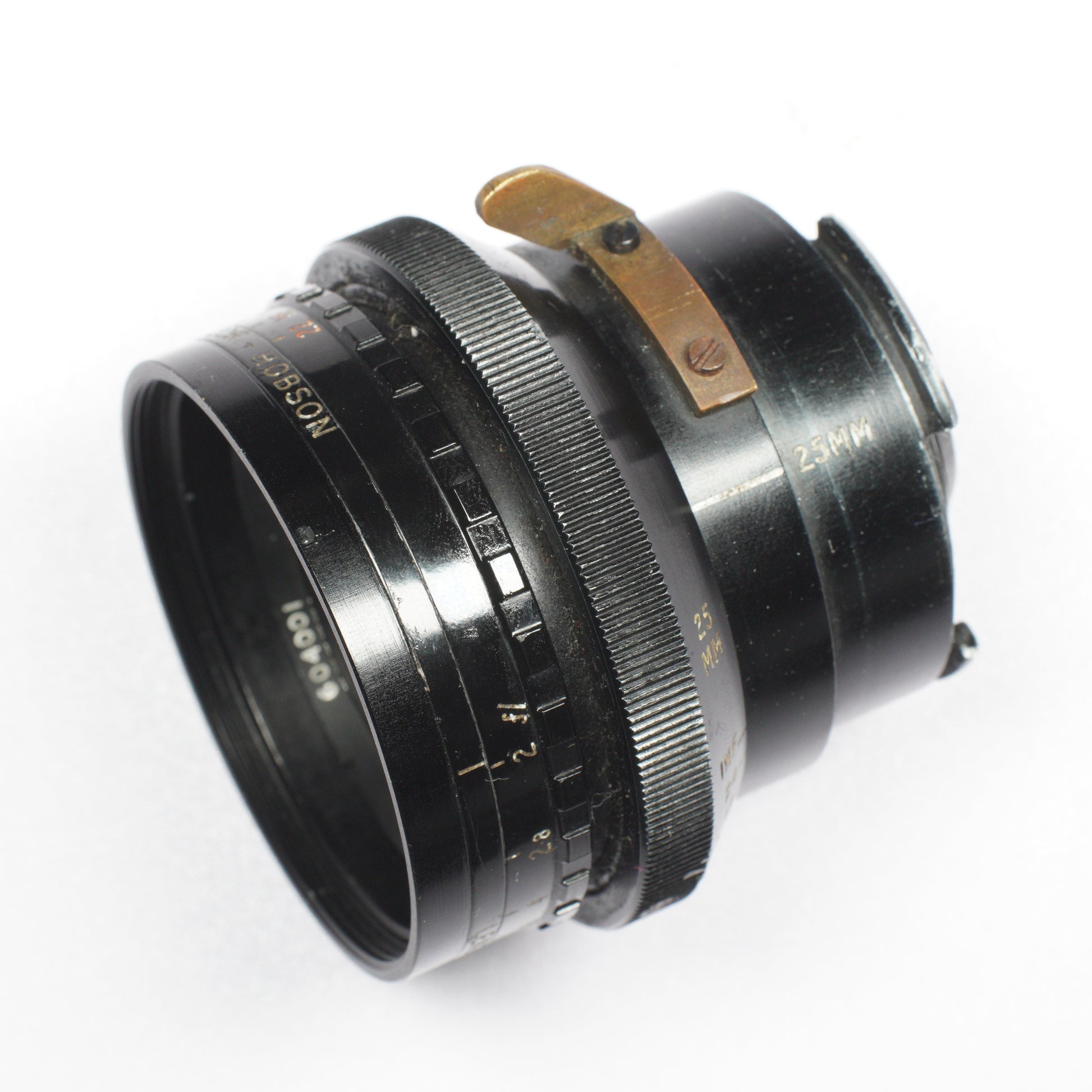 Cooke Speed Panchro 25mm f/2 (T2.2) Series III vintage lens by Taylor Hobson, iconic for its warm, cinematic look, displayed with a metal body and classic design, available at Retro Cameras Ireland