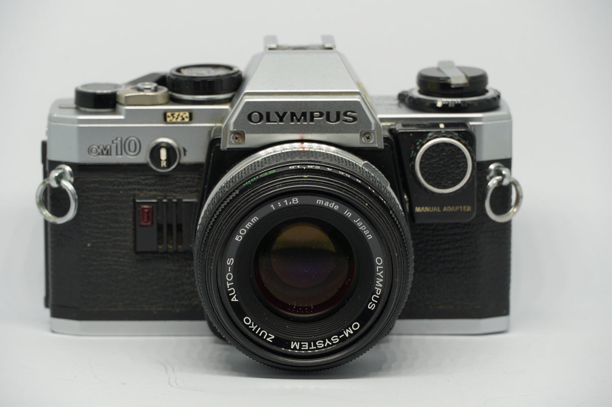 Olympus OM-10 35mm Film Camera with Zuiko 50mm f/1.8 + Manual Adapter