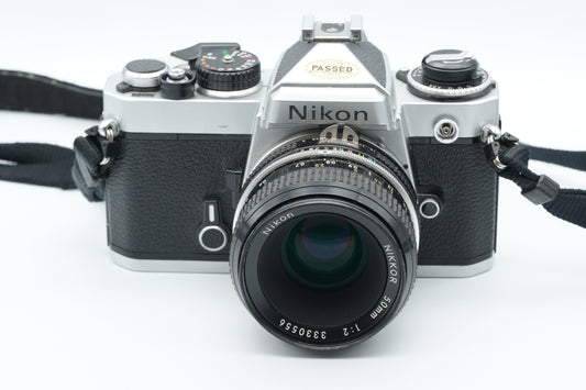Nikon FE with Nikkor 50mm f2 lens