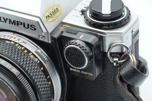 Olympus OM-10 + Zuiko 50mm f/1.8 + Manual Adapter – 35mm Film SLR