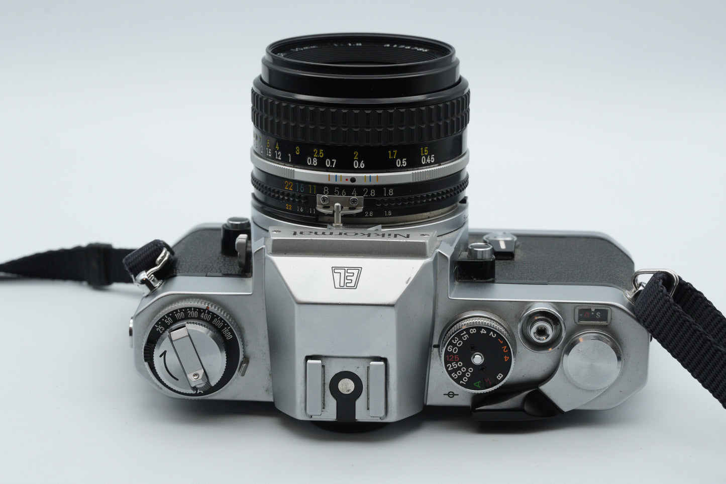 Nikkormat EL 35mm Film Camera + Nikkor 50mm f/1.8 Lens