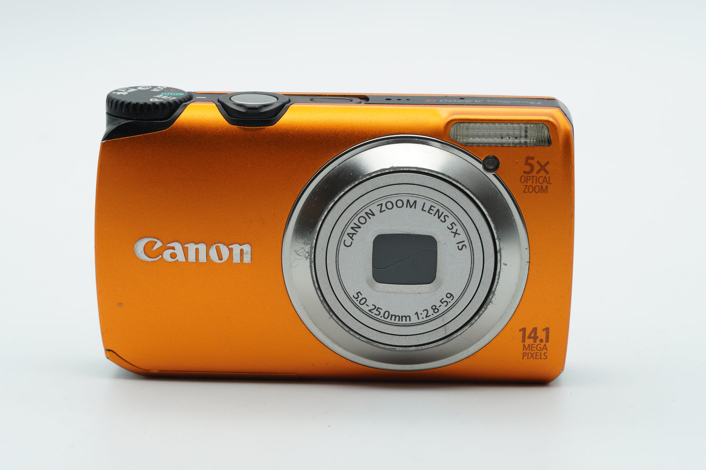 Canon PowerShot A3200 IS – Compact 14.1MP Digital Camera (Orange)