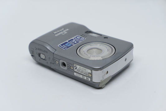 Digital camera on a white background