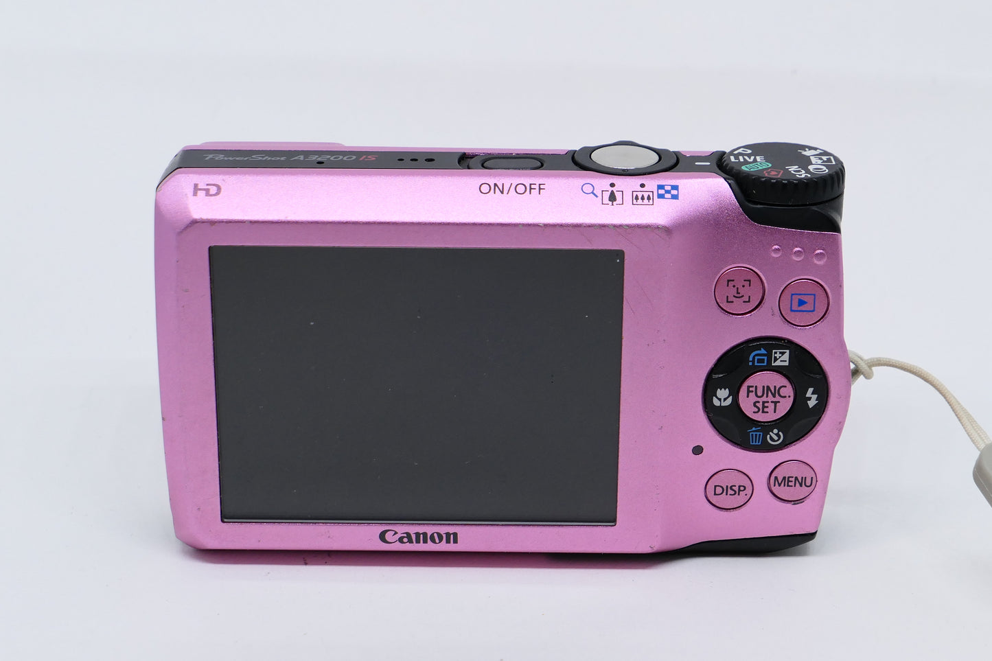 Canon PowerShot A3200 IS Pink (2011) – Stylish Canon CCD Digital Camera