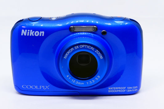 Nikon Coolpix W100 – Waterproof Digital Camera (Blue)
