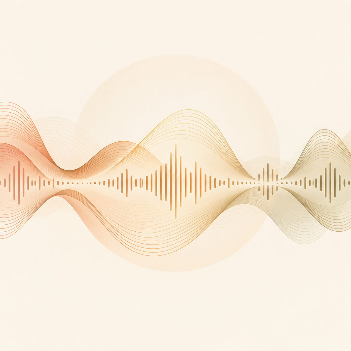 Abstract sound wave representing background music for cine film digitisation