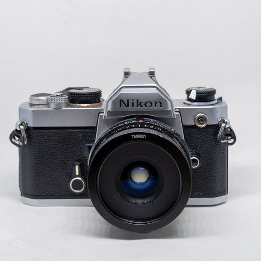 Nikon FM + Tamron 28mm f/2.5 Adaptall-2 – 35mm SLR (Made in Japan)