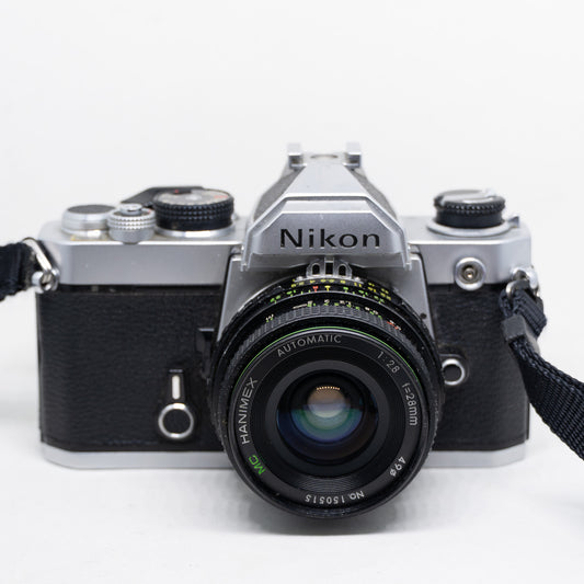 Nikon FM – 35mm SLR Film Camera with 28mm Lens