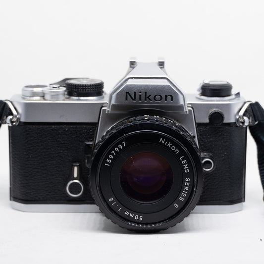 Nikon FM – 35mm SLR Film Camera with 50mm f/1.8 Lens