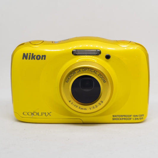 Nikon Coolpix W100 – Waterproof Digital Camera (Yellow)