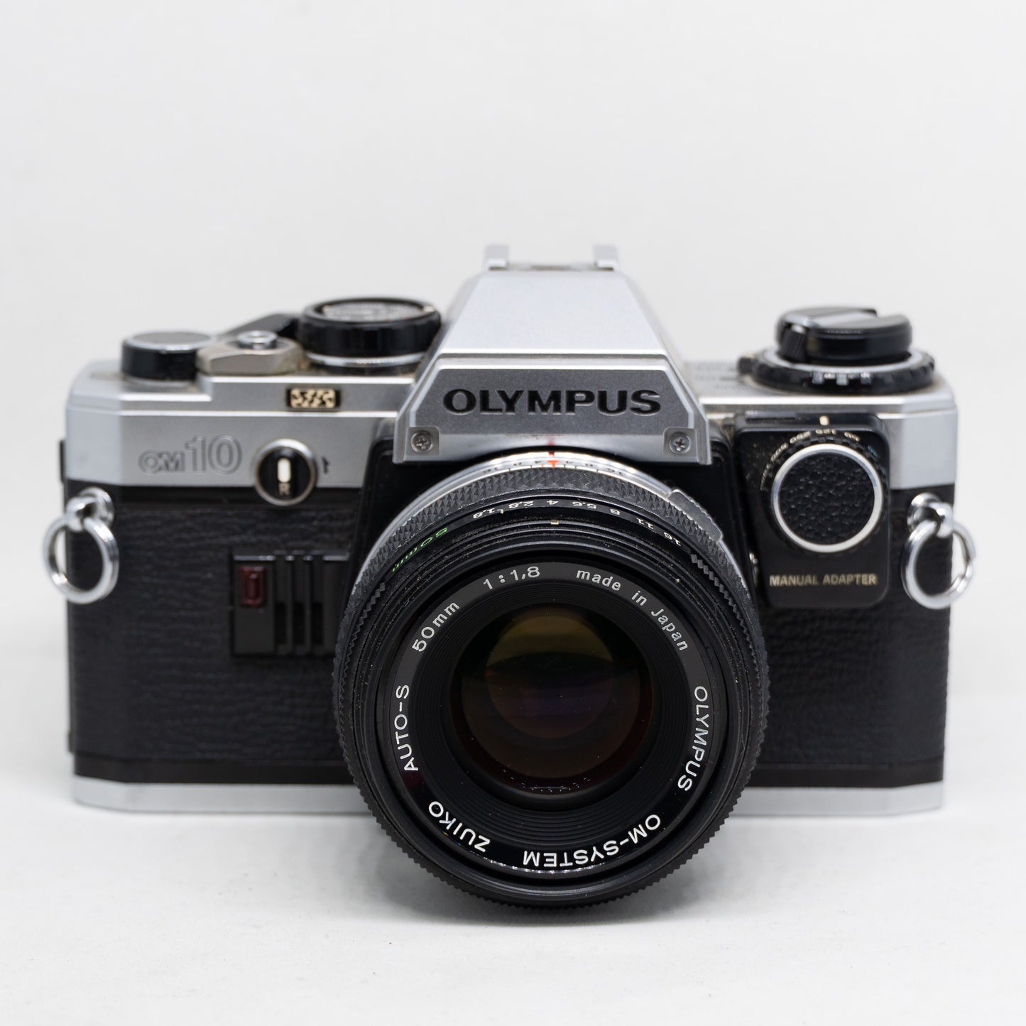 Olympus OM-10 35mm Film Camera with Zuiko 50mm f/1.8 + Manual Adapter