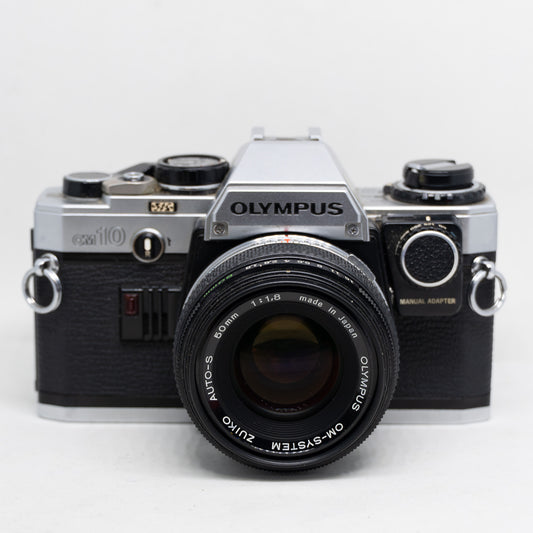 Olympus OM-10 35mm Film Camera with Zuiko 50mm f/1.8 + Manual Adapter