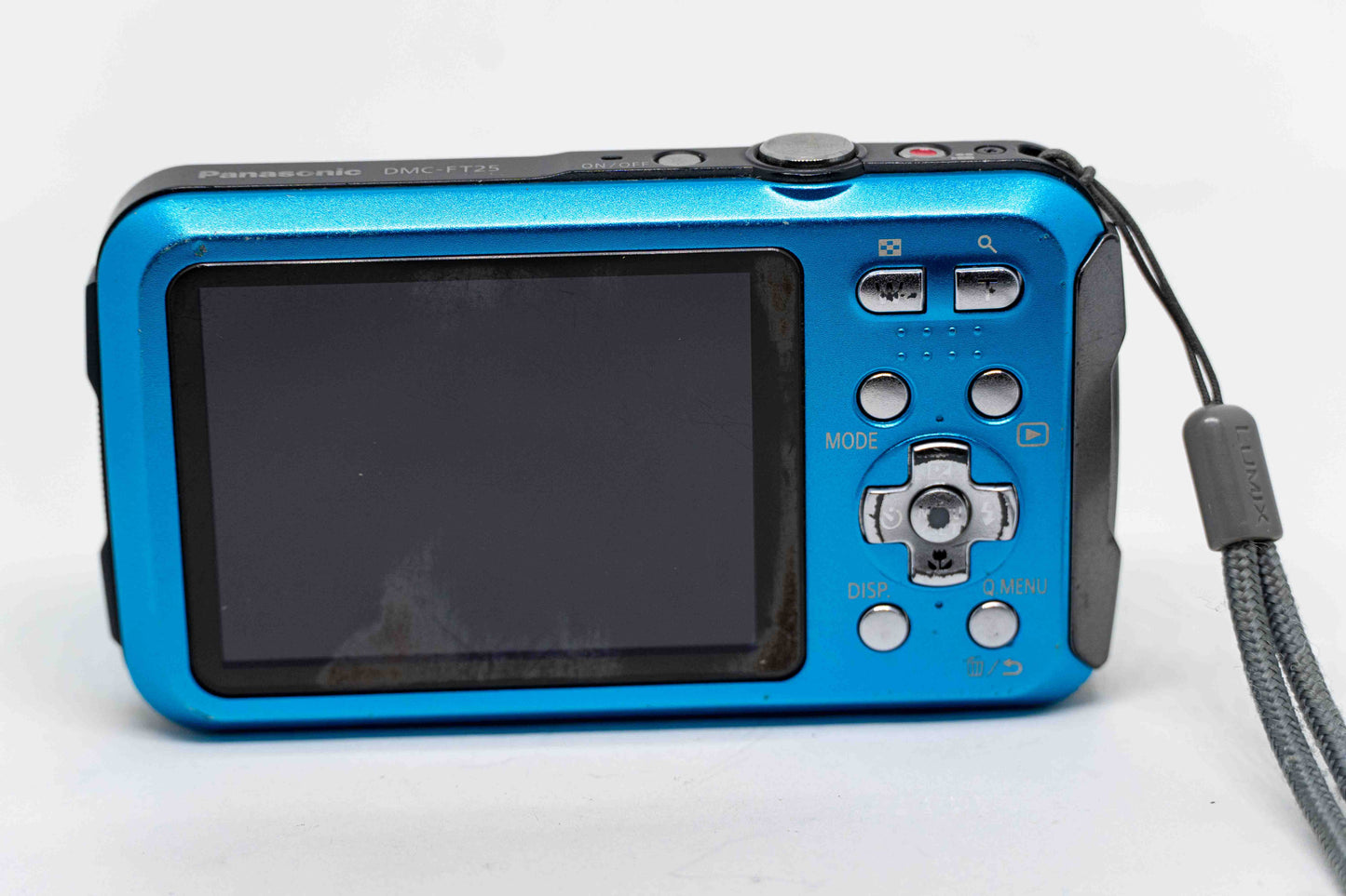 Panasonic Lumix DMC-FT25 Waterproof CCD Digital Camera – Blue Retro Adventure Camera