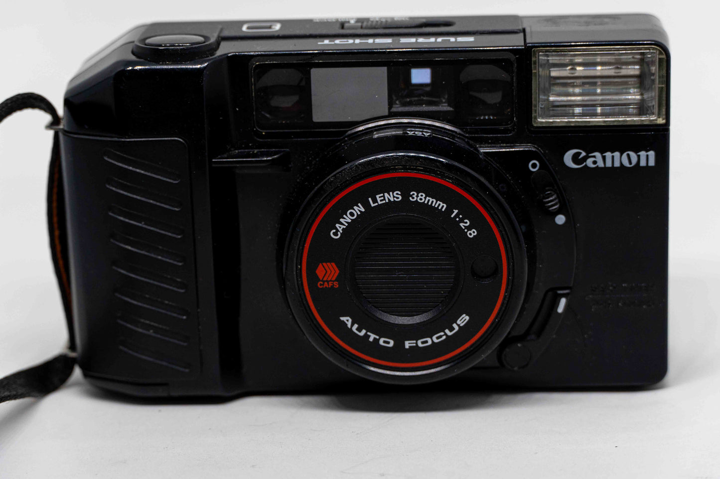 Canon Sure Shot classic point and shoot 35mm film camera from the 80s