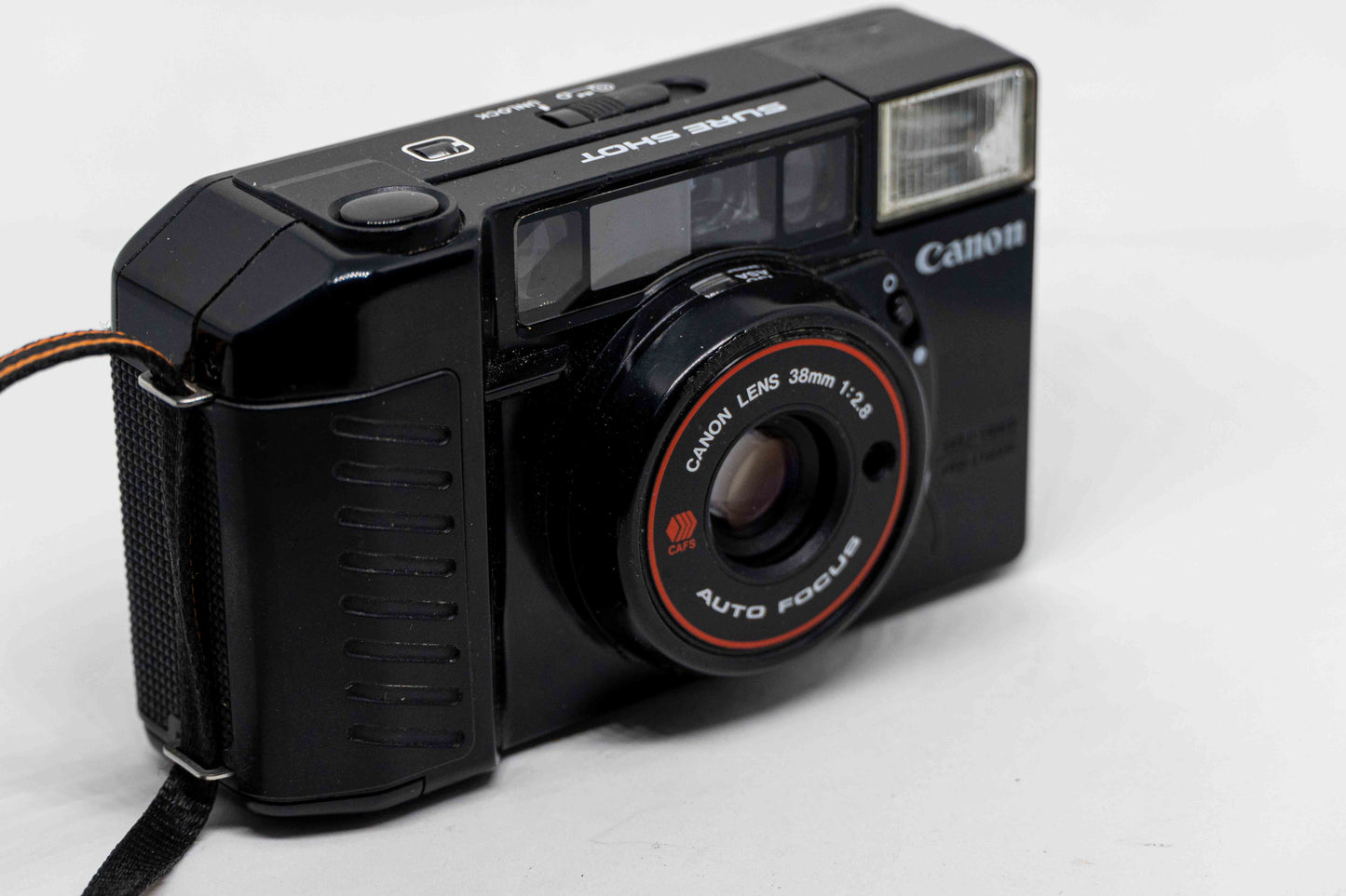Canon Sure Shot classic point and shoot 35mm film camera from the 80s