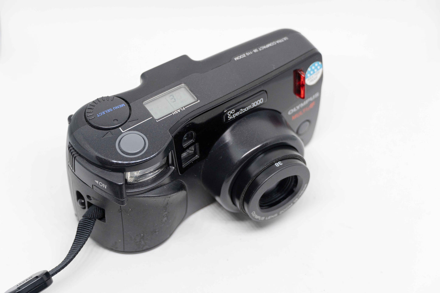 Olympus SuperZoom 3000 35mm Film Camera – Weatherproof Retro Point and Shoot